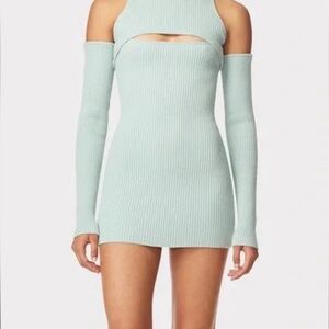 NWT HERVE BY HERVE LEGER SIZE S Color matcha